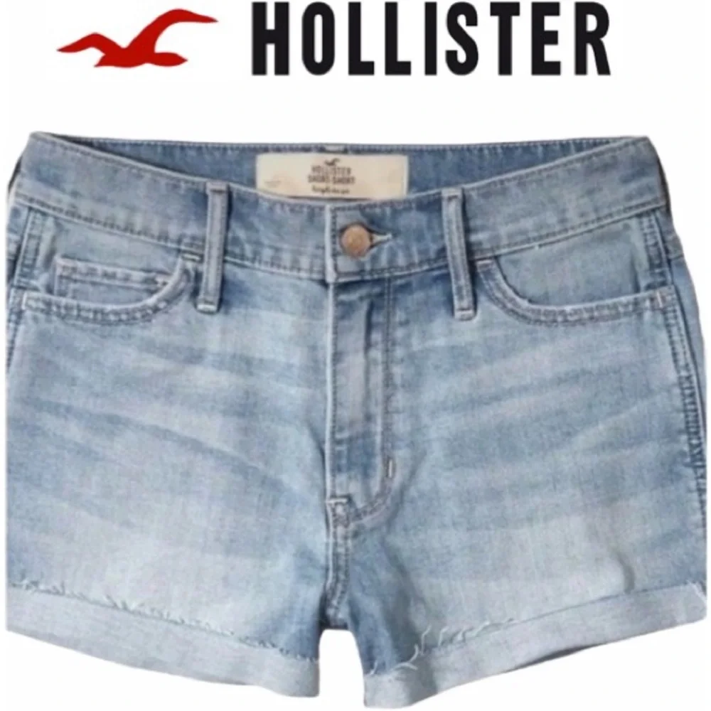 Hollister Jean Shorts High Rise Distressed…